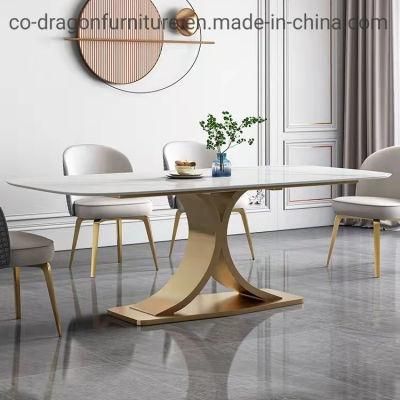 Modern Luxury Dining Table with Marble Top for Dining Furniture