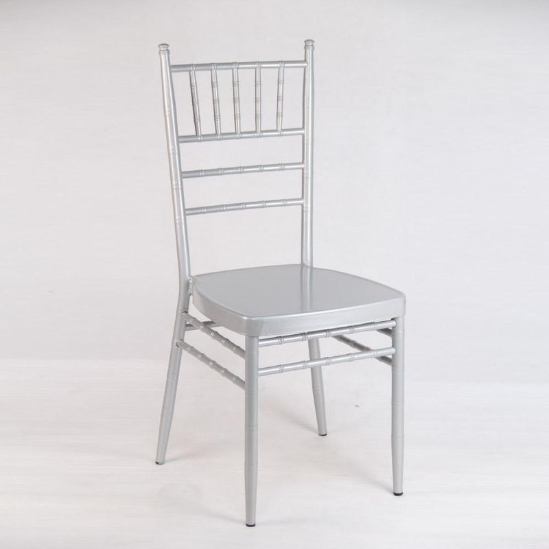 Gold Color Aluminum Metal Chiavari Hotel Dining Chairs