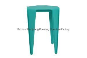 Chinese Factory Wholesale PP Plastic Stool Stackable Chair for Dining Room Indoor Restaurant