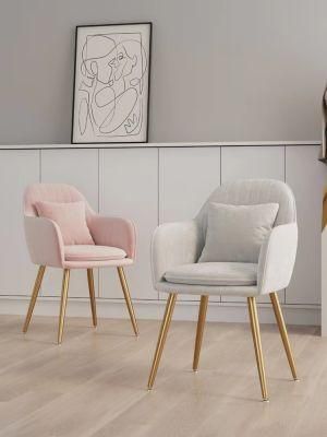 Velvet Fabric Modern Dining Chair Luxury Dining Chair
