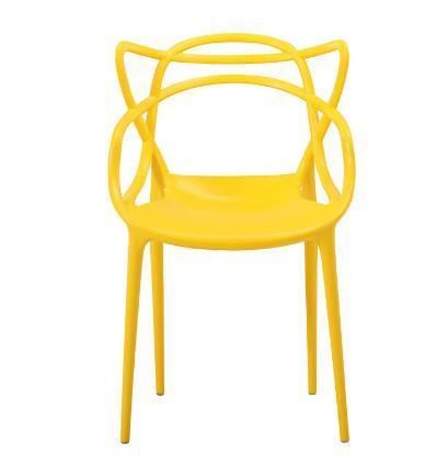Plastic Rattan Armchairs Furniture Classic Sillas Plastic Dining Chairs for Indoor Outdoor Events