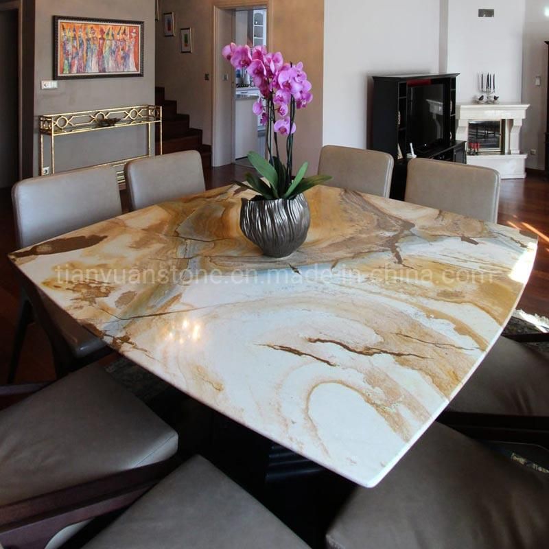 Natural Stone Marble Top Marble Coffee Table for Stone Furniture