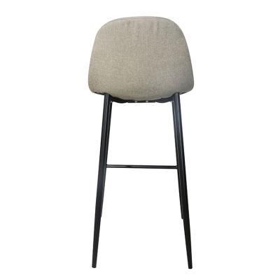 Chinese Wholesale Cheap Modern Home Furniture Dining Room Fabric Bar Stool High Chair Bar Chair
