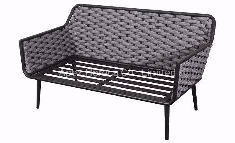 Aluminum Rope Rattan Sectional Designer Luxury Sofa Set