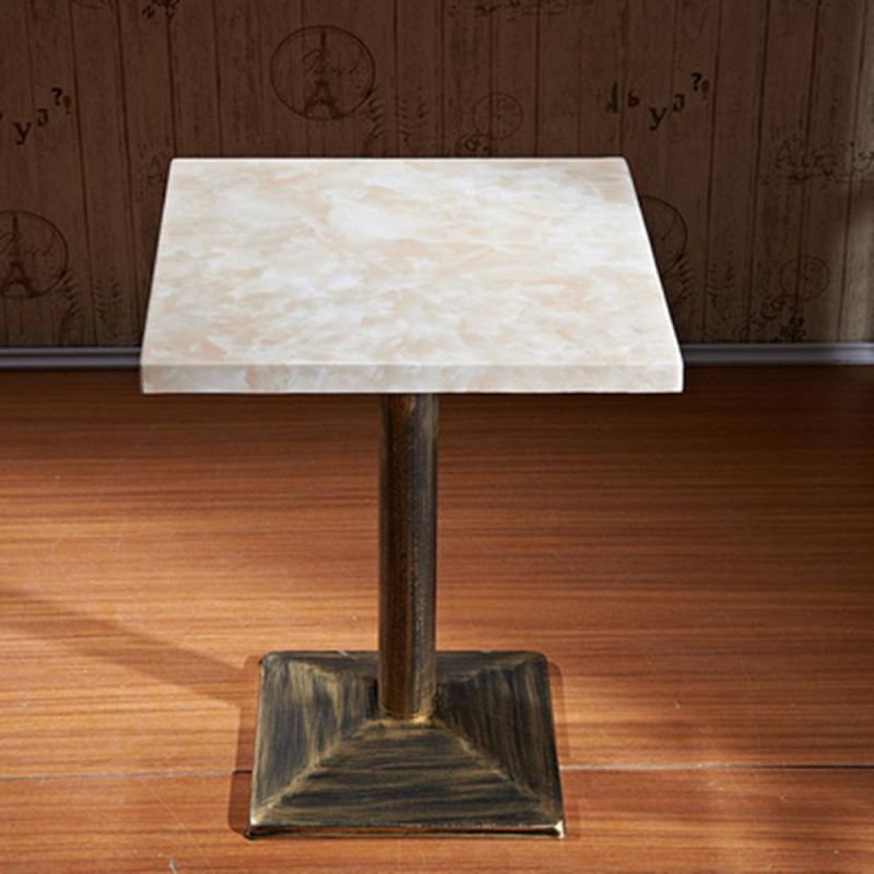 Hot Sale Wholesale Custom Made Metal Wooden Dining Tea Table