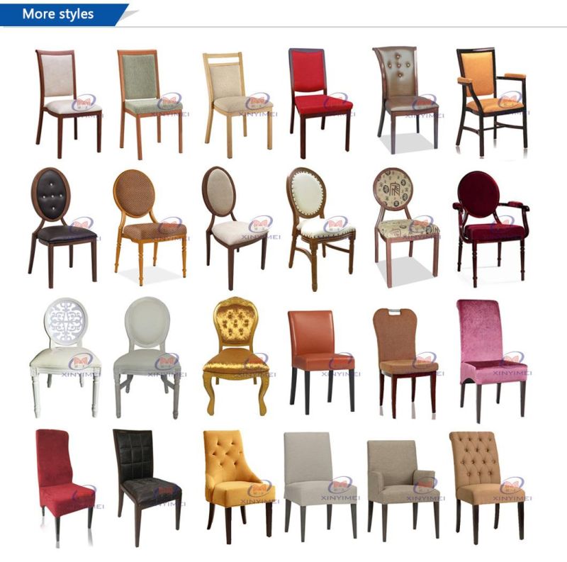 Foshan Model Jacquard Fabric Imitate Wooden Dining Chairs (XYM-H138)