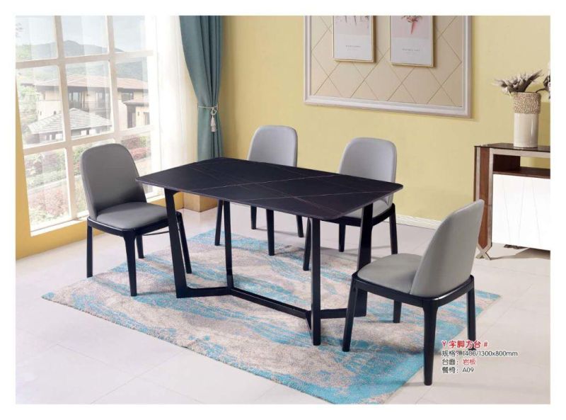 Commercial Modern Home Furniture Rectangle Round Dining Room Furniture Sets
