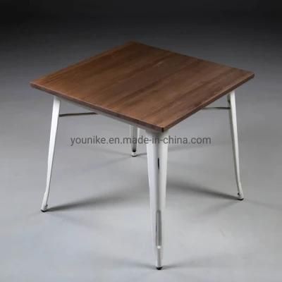 Dining Table with Wood Tolix Table Vintage Indoor and Outdoor