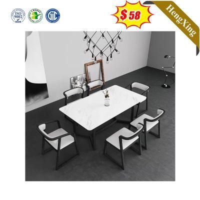Modern Wooden Stainless Steel Metal Outdoor Home Restaurant Living Room Furniture Dining Chair Table Set
