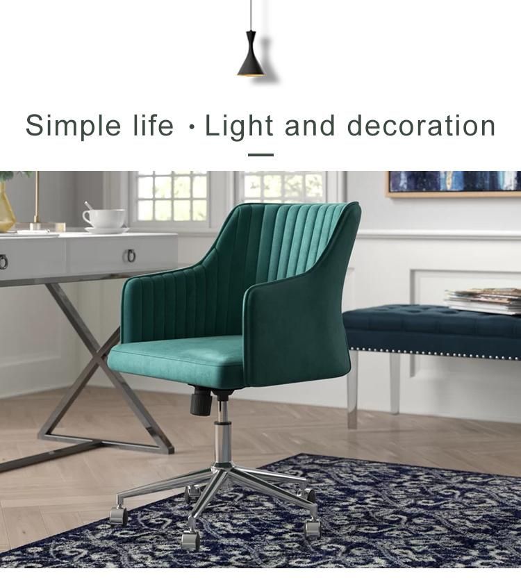 Economical Custom Design High Density Foam Velvet Living Room Modern Home Office Leisure Chair