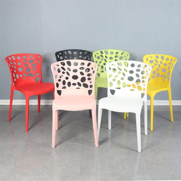 Wholesale Factory Price New Design Portable Dining Garden Stackable Chair Outdoor White Plastic Chair