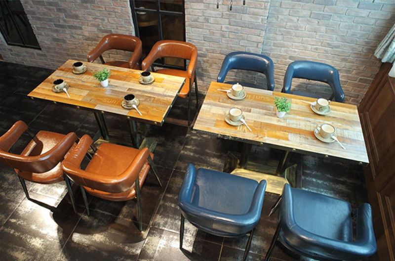 Modern Diner Set Wooden Restaurant Furniture Dining Table Chair Set