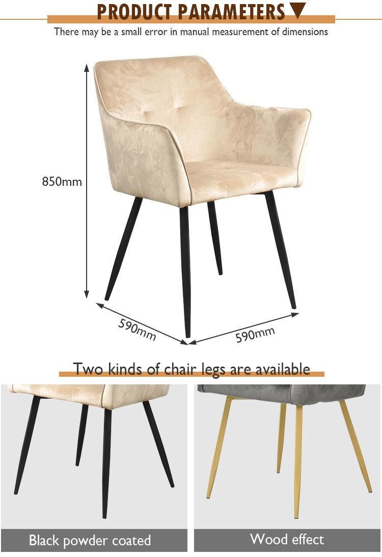 Wholesale French Style Cheap Modern Furniture Note High Back Fabric Dining Chairs