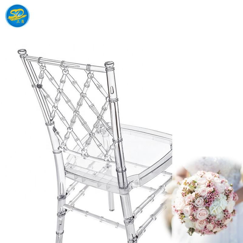 Rts Dining Furniture Transparent Clear Acrylic PC Resin Napoleon Chiavari Pheonix Wedding Chair