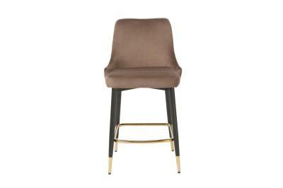 Modern Mocca Golden Leg Chair for Dining Room