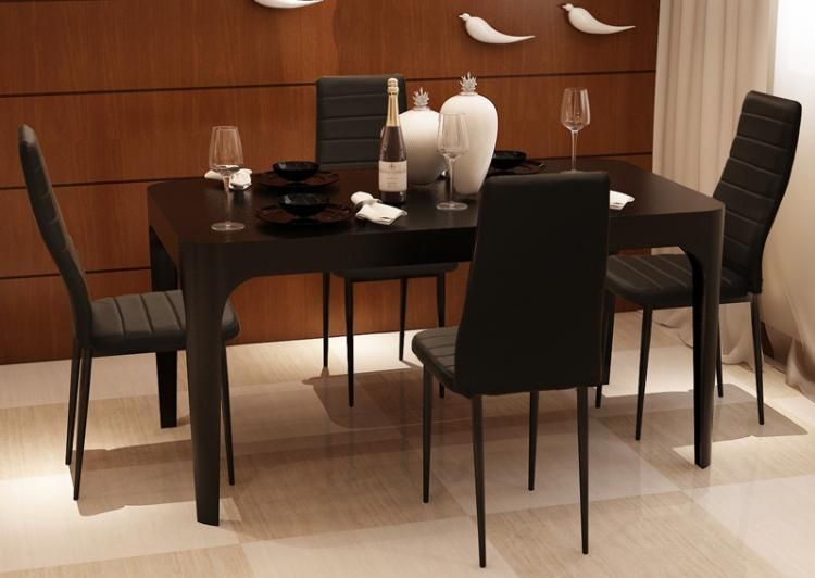PU Dining Chair Beige Nordic Modern Leather Chair Dining