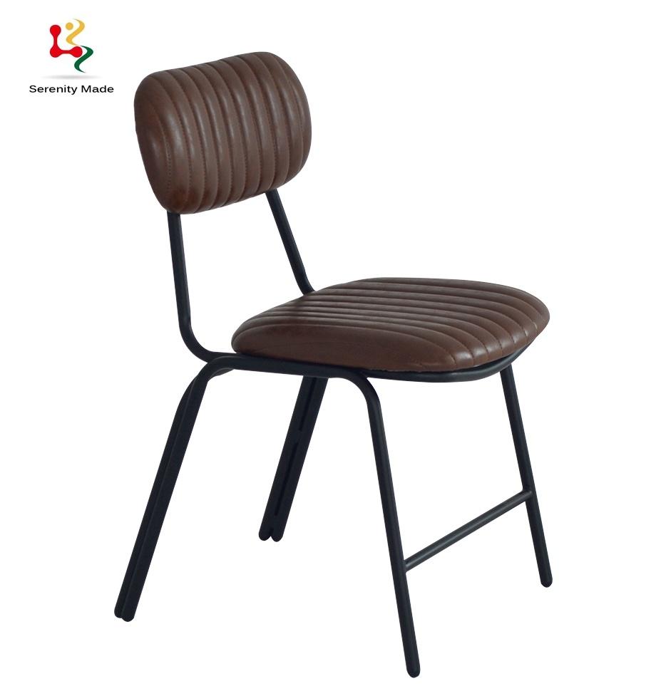 Dark Brown Color Stain Resistant and Durable Commerical Restaurant Dining Chair