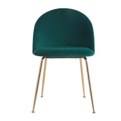 Modern Design Wholesale Classic Button Chair Parsons Chair Velvet Fabric Tufted Back Wooden Upholstery Dining Chair