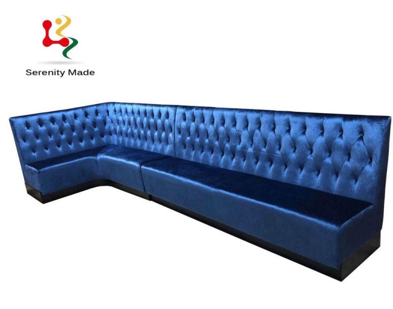 Customized Size and Shape Colorful Fabric Modern Booth Seating