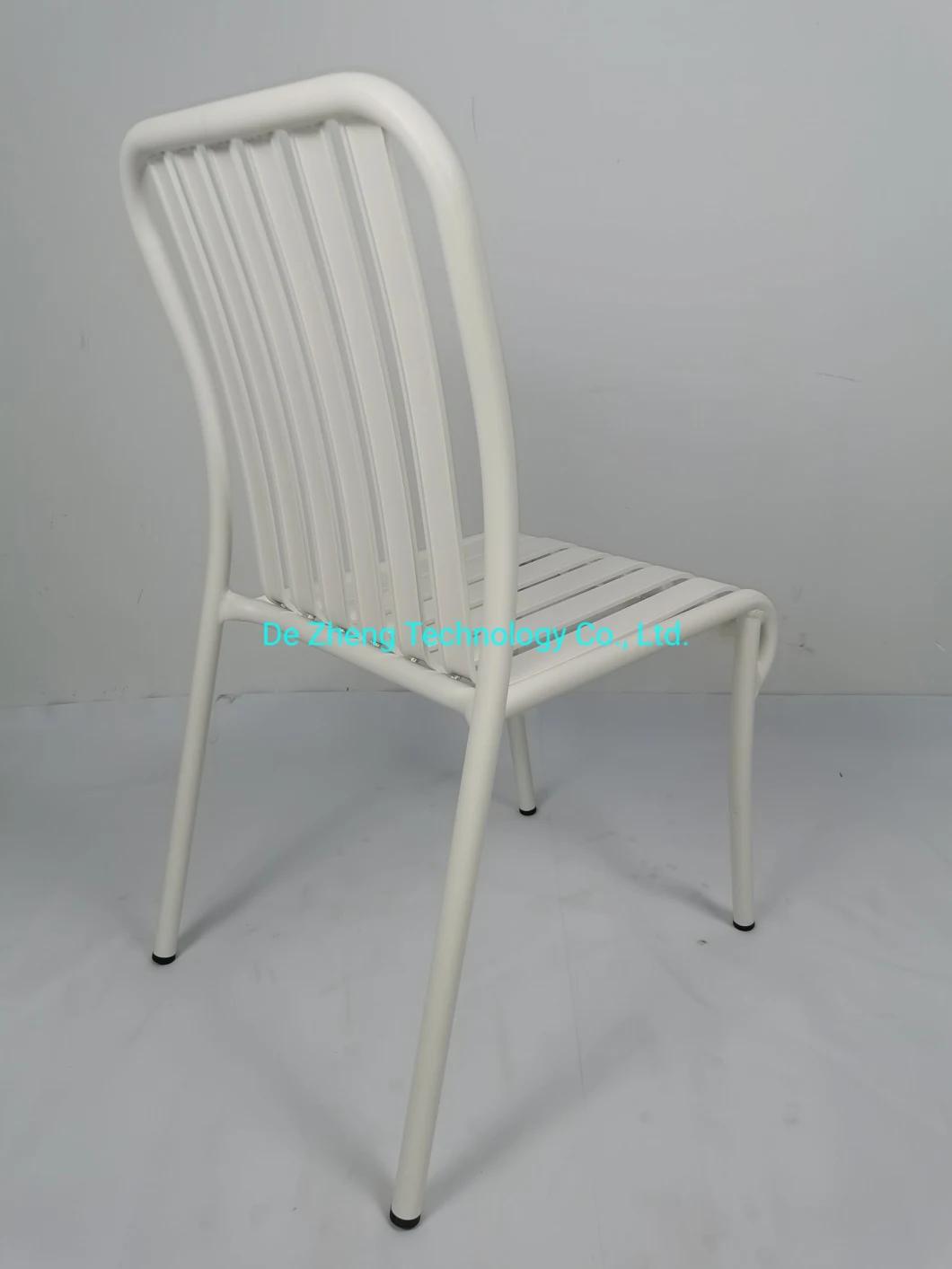 Colorful Bistros Cafe Aluminum Outdoor Garden Beach Rainproof Leisure Arm Chair