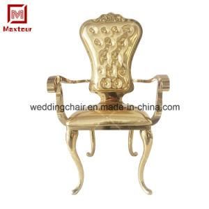 New Design Golden Dining Arm Chairs for Hotel and Events