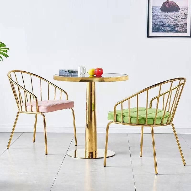 Home Furniture Factory Hot Sale Metal Dining Room Chairs Modern Velvet Dining Chair