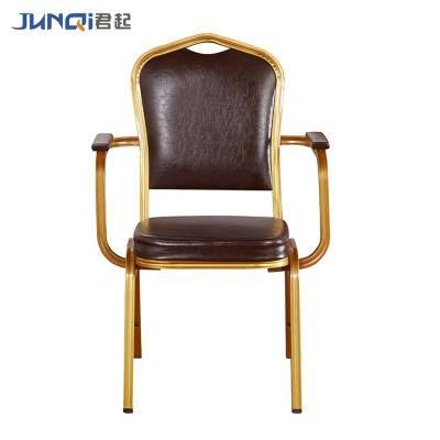 Modern Restaurant Aluminum Fabric Dining Chair