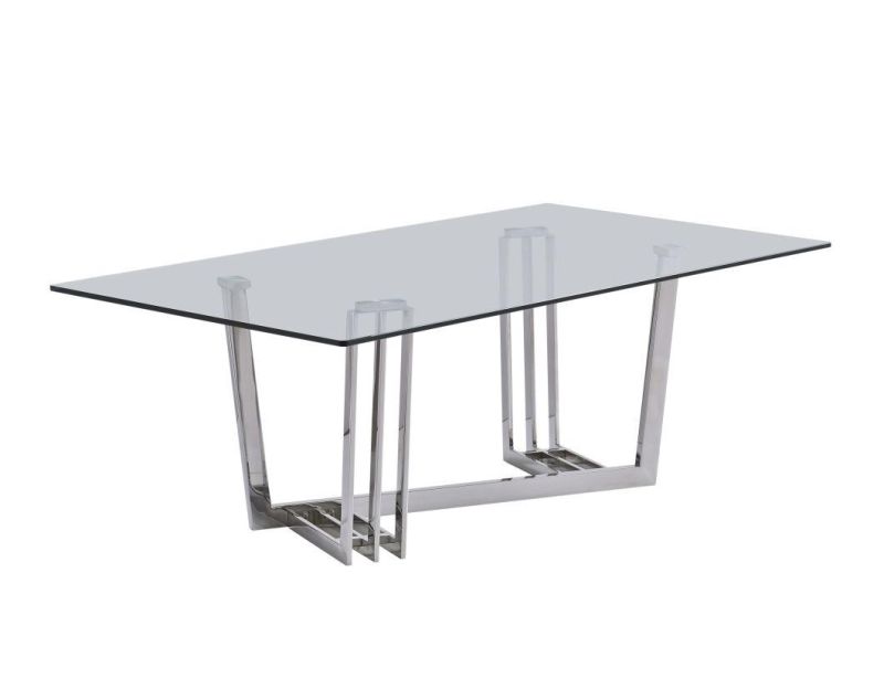 New Design Dining Table with Glass Top