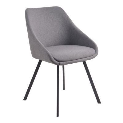 Modern Thick Padded Armchair Upholstered Seat Tub Spy Fabric Dining Chair