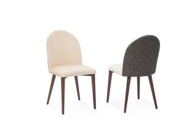 Fashion Diamond Sewing Design Chair Solid Wood Legs Furniture for Home