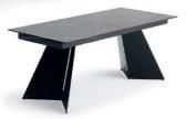 MDF with Iron Tempered Glass Metal Leg Dining Table