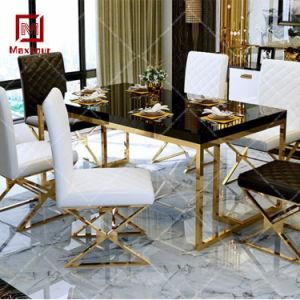 Modern Style European Table Top 6 Seats Dining Tables