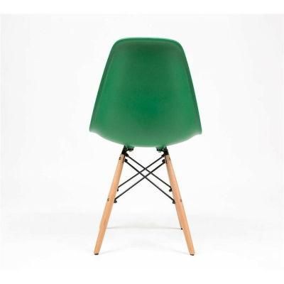Hot-Sale Modern Cheap Beech Wood Legs Dining Room Plastic Restaurant Chair for Living Room