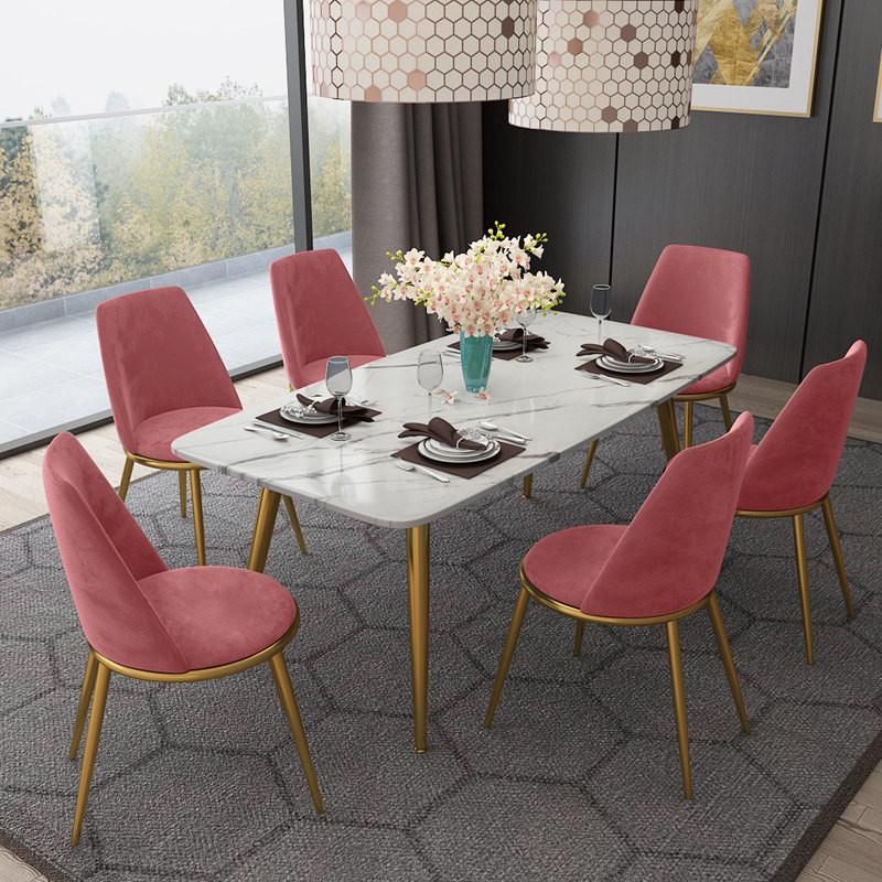 Wholesale Modern Home Furniture Restaurant Furniture Velvet Golden Dining Chair