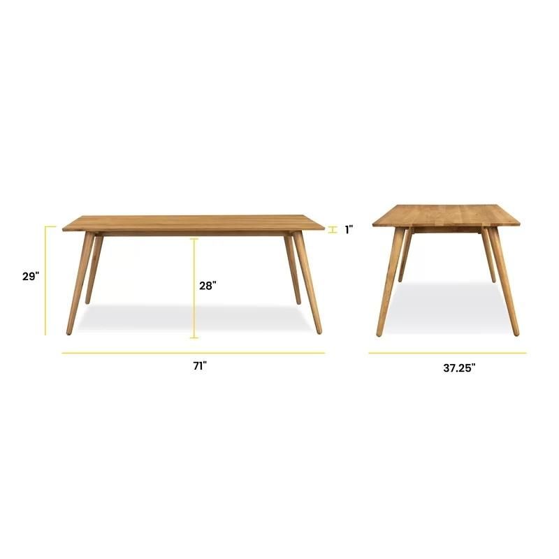 China Wholesale Modern Style Hotel Restaurant Home Living Room Furniture Dinner Solid Wooden Dining Table Rectangle Round Oval Customized Dining Table