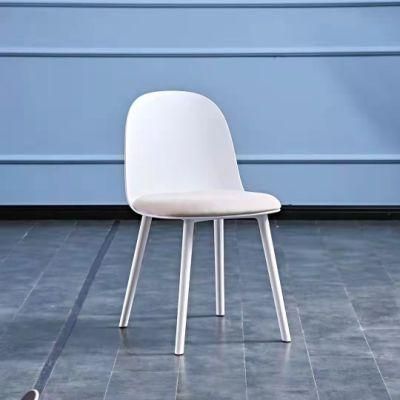 Modern Fashion Plastic Adult High Back Leisure Conference Reception Restaurant Training Plastic Dining Chair with Cushion