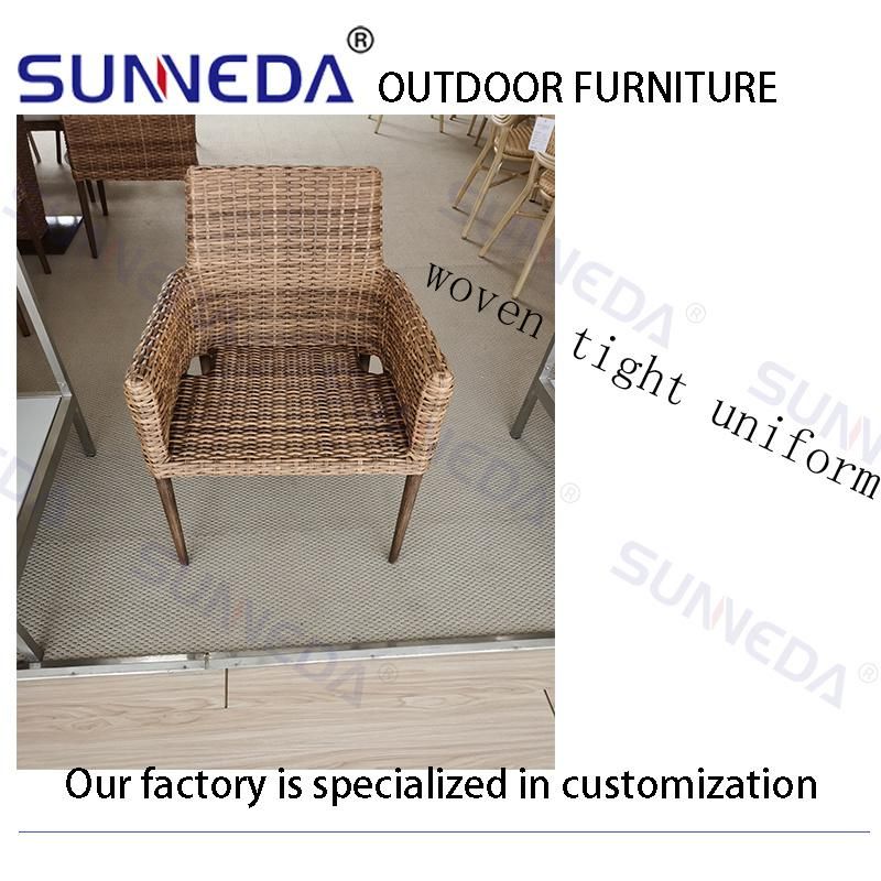 Outdoor Rattan Wicker Garden Furniture Hotel Leisure Round Table and Chair Set