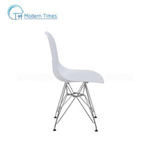 Nordic Style PP Durable Material Seat Metal Leg Restaurant Outdoor Dining Chair