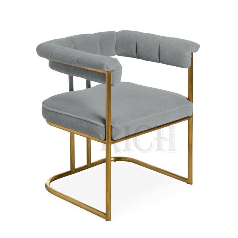 Stainless Steel Frame Modern Dining Chair