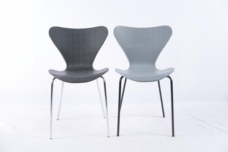 Home Design 4 Metal Legs Armrest Dining Room Plastic Chair with Metal Leg