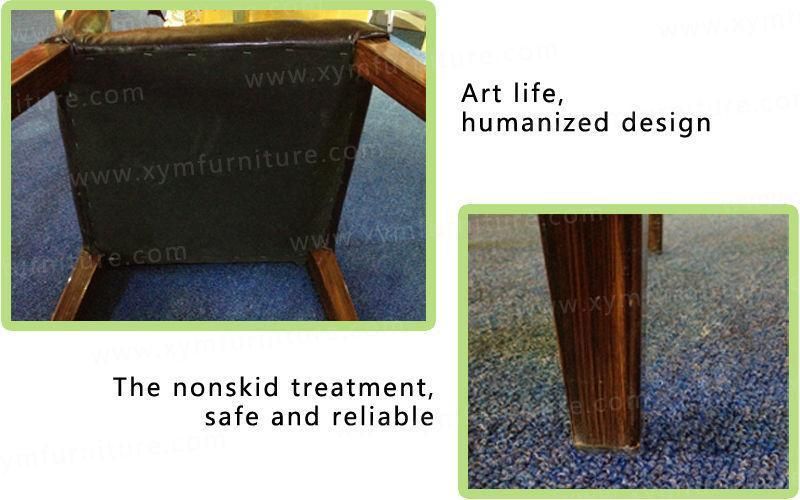 Modern Metal Frame Imitated Wooden Chair for Sale