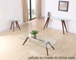 Living Room Furniture Glass Square Coffee Table Lample Table Set
