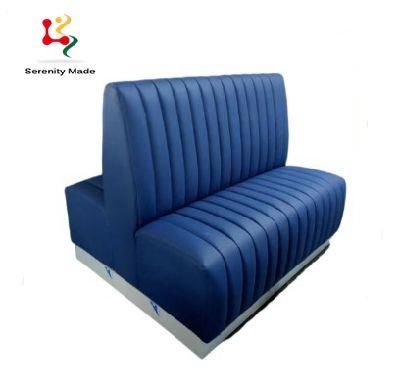 Commercial Grade Furniture Double Sided Chesterfield Dining Booth Seating