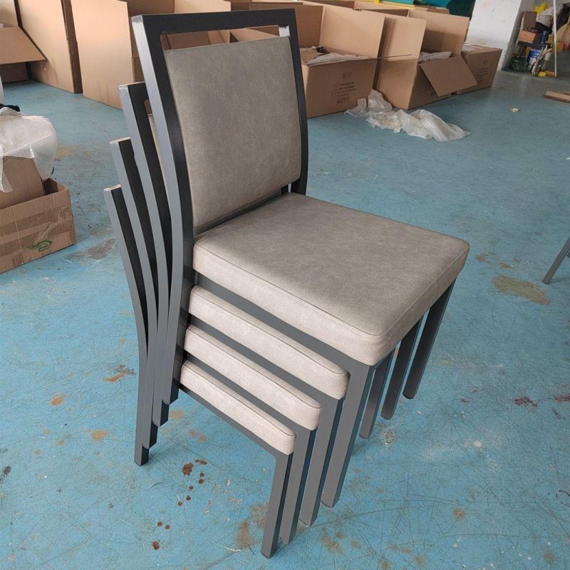 Hotel Furniture Metal Stackable Banquet Upholstery Chair