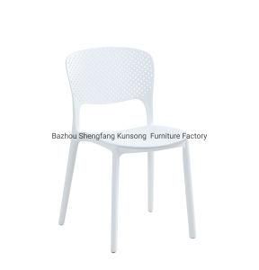 Simple New Style PP Plastic Chairs Indoor Outdoor Dining Chair