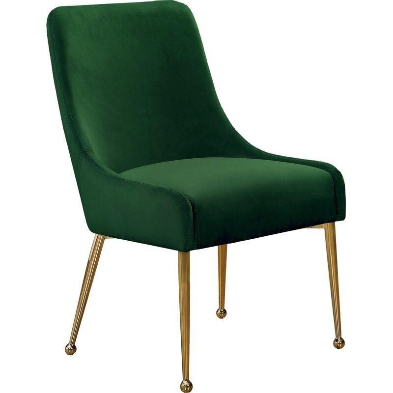 Wholesale Gold Luxury Nordic Cheap Indoor Home Furniture Room Restaurant Dining Leather Velvet Modern Dining Chair