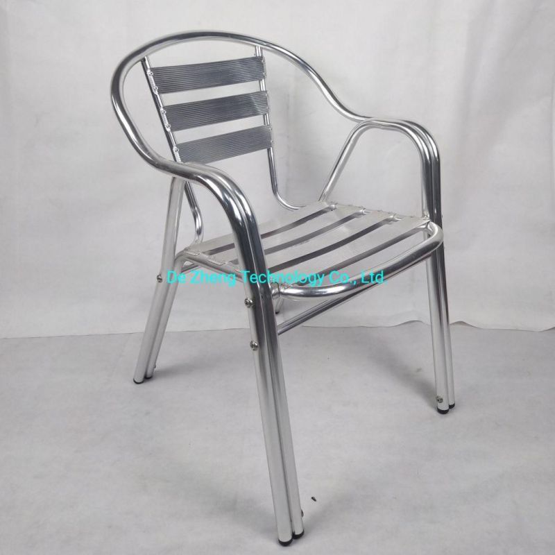 Hot Sale Patio Wholesale Bistro Chair Outdoor Cafe Aluminum Hotel Patio Modern Dining Furniture