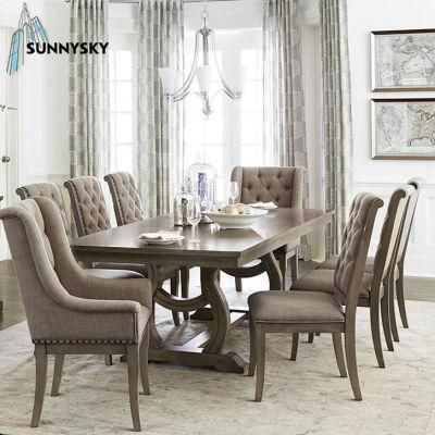 High Quality Custome Design Dining Tables 220 and 8 Chairs Set Room Furniture