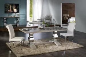 Hotel Furniture of Stainless Steel Dining Table