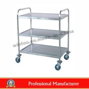 Hot Sale High Quality Stainless Steel Round Tube Dining Cart Dining Trolley (Model: RPC-L3)